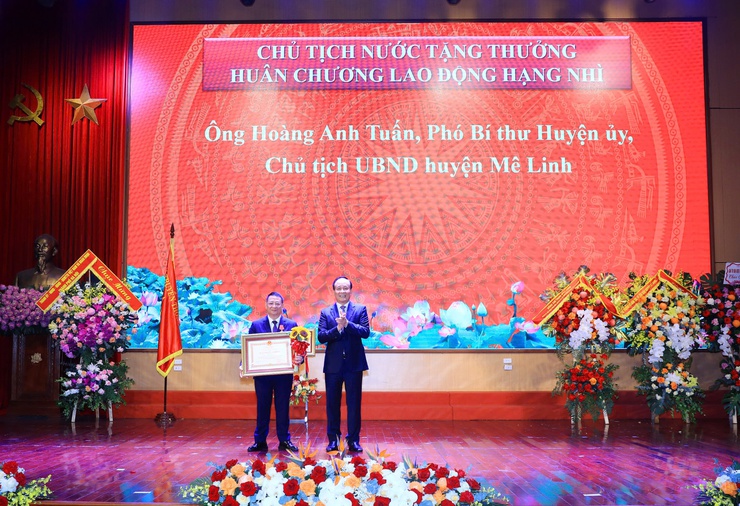 Huyện Mê Linh vinh dự đón nhận Huân chương Lao động hạng Nhất- Ảnh 8.