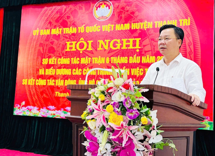 Mặt trận Tổ quốc huyện Thanh Trì: Tiếp nối truyền thống Đoàn kết-Sáng tạo và Phát triển- Ảnh 1.