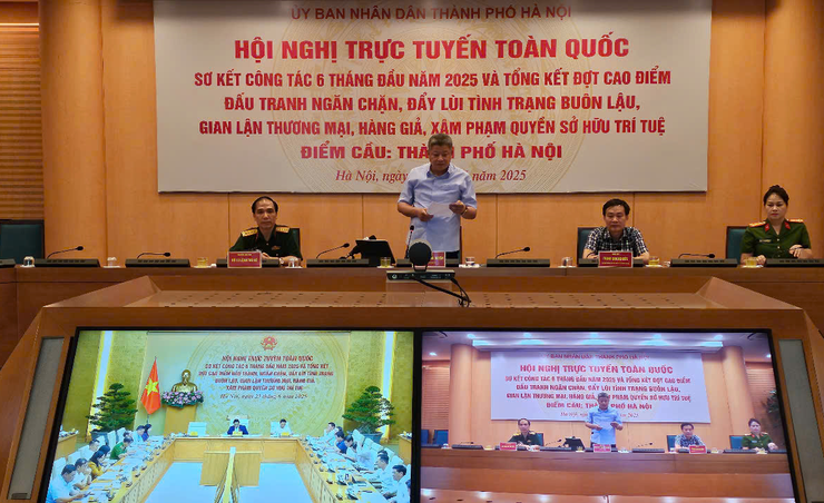 Hội nghị trực tuyến toàn quốc về chống buôn lậu, sản xuất, buôn bán hàng giả- Ảnh 1.