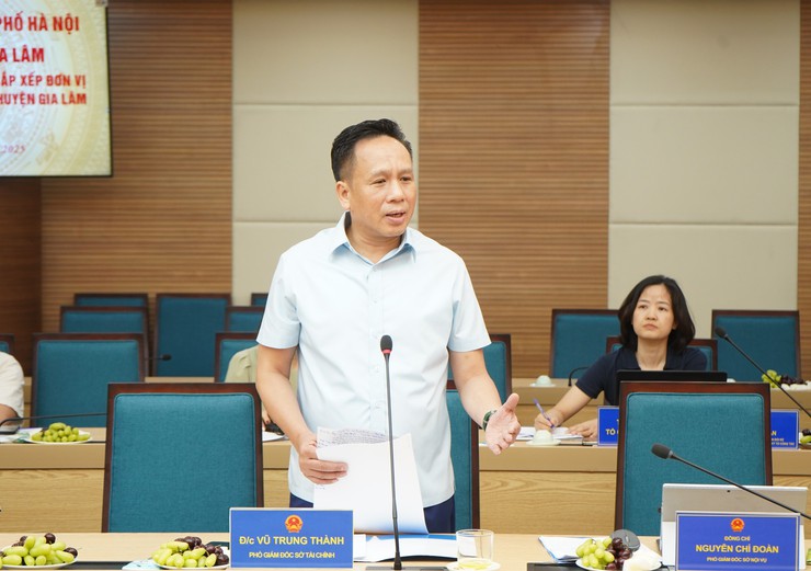 Phó Chủ tịch UBND Thành phố Vũ Thu Hà làm việc với huyện Gia Lâm về công tác sắp xếp đơn vị hành chính cấp xã- Ảnh 3.