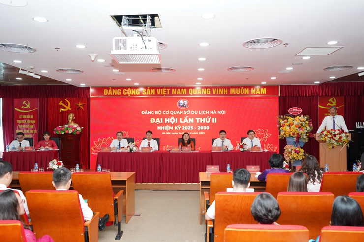 Đại hội Đảng bộ Sở Du lịch Hà Nội lần thứ II, nhiệm kỳ 2025 - 2030 thành công tốt đẹp- Ảnh 6.