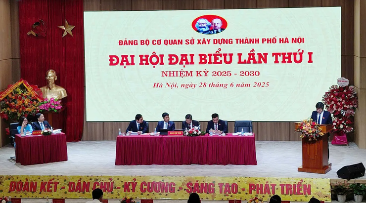 Đảng bộ cơ quan Sở Xây dựng Hà Nội tổ chức thành công Đại hội đại biểu lần thứ I- Ảnh 1.