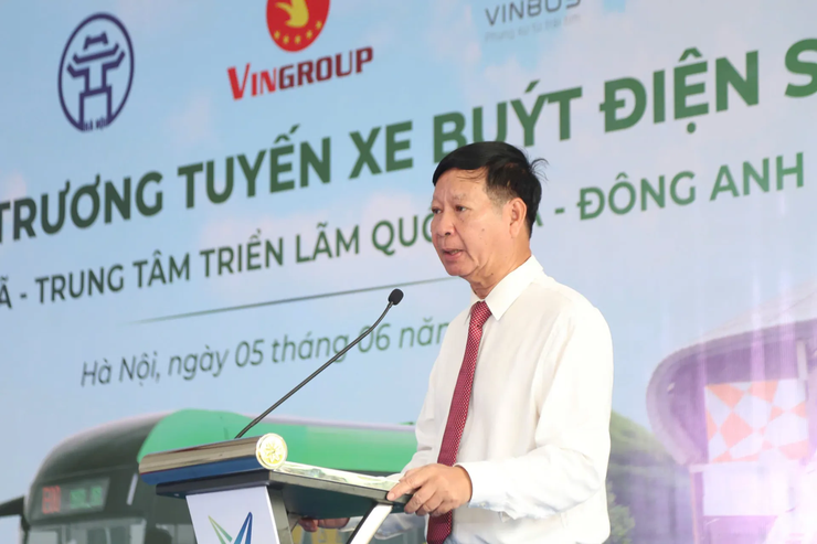 Hà Nội: Khai trương tuyến buýt điện số 43 Kim Mã - Trung tâm Triển lãm quốc gia (Đông Anh)- Ảnh 2.