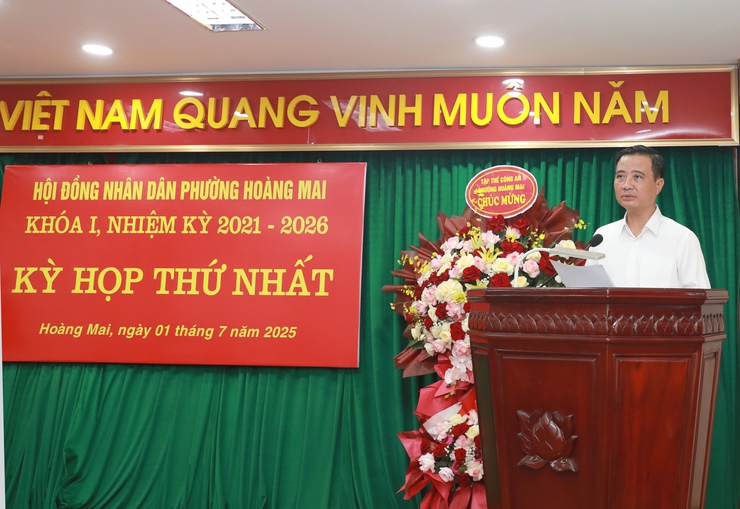 Phường Hoàng Mai: Tập trung cao độ triển khai hiệu quả các nghị quyết- Ảnh 2.