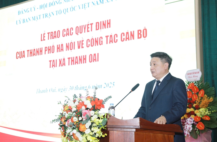 Đồng chí Bùi Hoàng Phan được chỉ định giữ chức Bí thư Đảng ủy, Chủ tịch HĐND xã Thanh Oai- Ảnh 4.