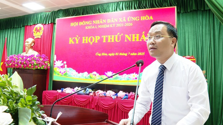 Xã Ứng Hòa vận hành chính quyền hai cấp quyết liệt, đồng bộ, hiệu quả- Ảnh 1.