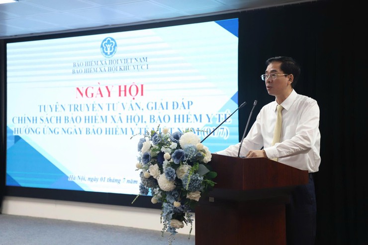 Bảo hiểm xã hội Khu vực I tổ chức Ngày hội tuyên truyền tư vấn, giải đáp chính sách BHXH, BHYT- Ảnh 1.