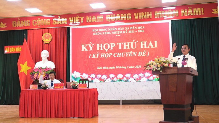 HĐND xã Dân Hòa tổ chức kỳ họp chuyên đề lần thứ hai với nhiều nội dung quan trọng- Ảnh 2.