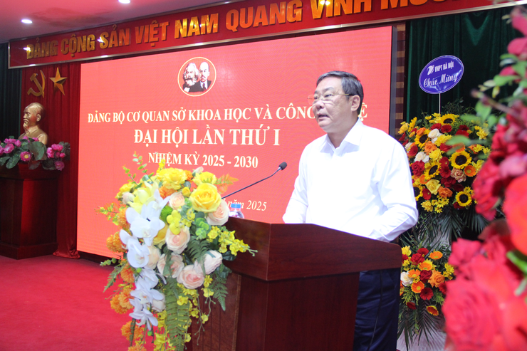 Đảng bộ cơ quan Sở Khoa học và Công nghệ Thành phố tổ chức thành công Đại hội lần thứ I- Ảnh 4.