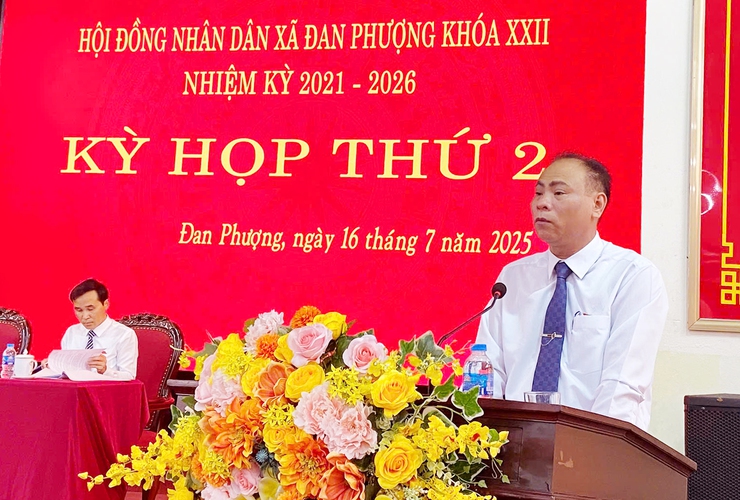 Kỳ họp thứ 2, HĐND xã Đan Phượng thông qua nhiều nghị quyết quan trọng- Ảnh 2.