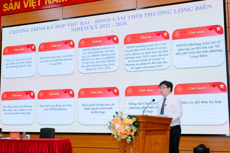 HĐND phường Long Biên quyết nghị nhiều nội dung quan trọng phát triển địa phương- Ảnh 3.