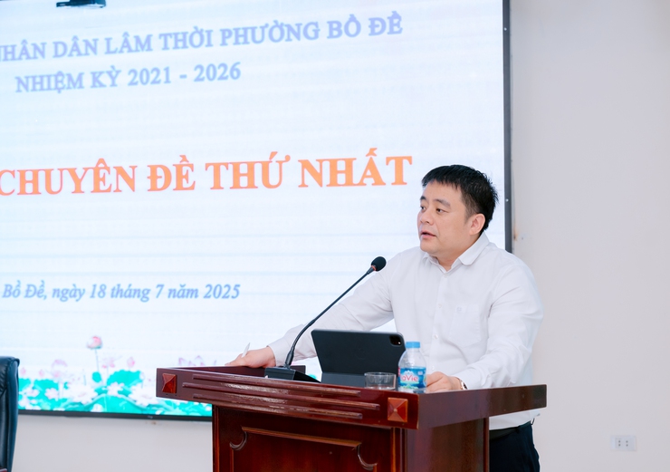 HĐND phường Bồ Đề tổ chức Kỳ họp chuyên đề xác lập nền tảng vận hành chính quyền hai cấp- Ảnh 4.