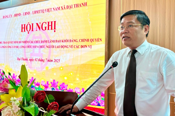 Xã Đại Thanh công bố các quyết định bổ nhiệm, kiện toàn tổ chức- Ảnh 2.
