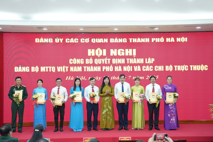 Công bố quyết định thành lập Đảng bộ MTTQ Việt Nam Thành phố và các chi bộ trực thuộc- Ảnh 4.