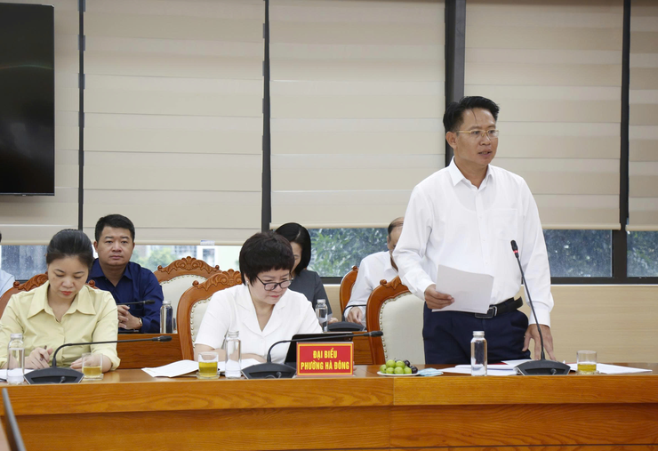 Đoàn công tác Thành ủy Hà Nội kiểm tra công tác chuẩn bị Đại hội 5 phường: Hà Đông, Dương Nội, Phú Lương, Yên Nghĩa, Kiến Hưng- Ảnh 1.