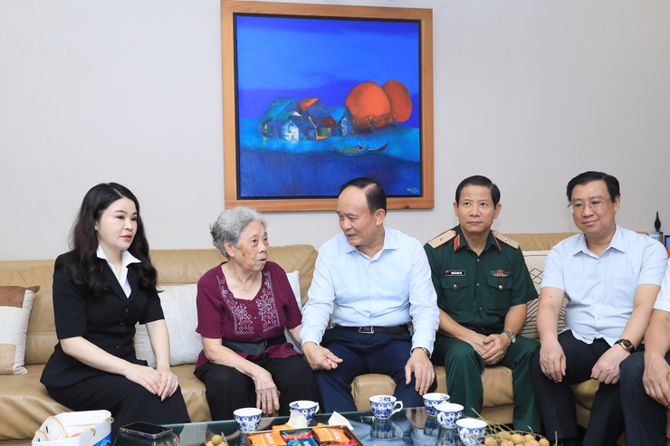 Chủ tịch HĐND Thành phố Nguyễn Ngọc Tuấn thăm, tặng quà gia đình người có công- Ảnh 1.