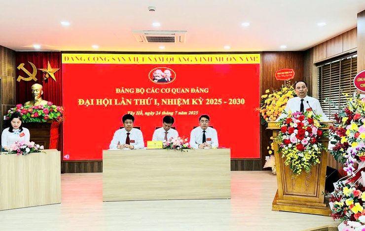 Đại hội Đảng bộ các cơ quan Đảng phường Tây Hồ lần thứ I thành công tốt đẹp- Ảnh 3.