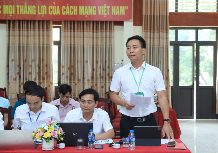 HĐND thành phố Hà Nội khảo sát về tổ chức hoạt động của HĐND xã Minh Châu- Ảnh 2.