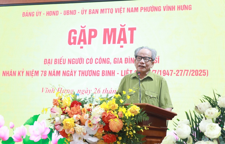 Phường Vĩnh Hưng: Tri ân thế hệ cha anh, thêm trân quý giá trị hòa bình- Ảnh 3.
