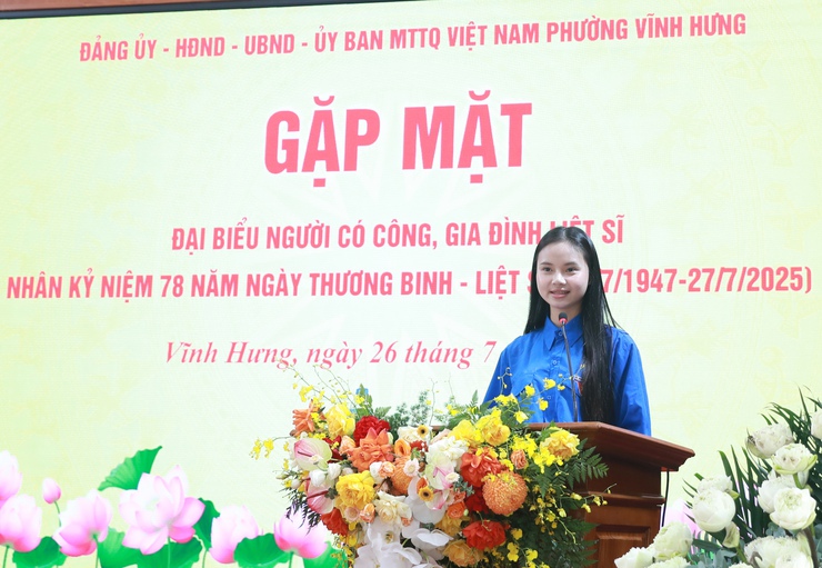 Phường Vĩnh Hưng: Tri ân thế hệ cha anh, thêm trân quý giá trị hòa bình- Ảnh 4.