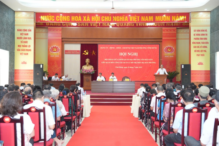 Phường Vĩnh Hưng: Đối thoại để lắng nghe người dân hiến kế- Ảnh 2.