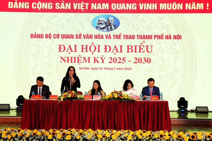 Đại hội Đảng bộ cơ quan Sở Văn hóa và Thể thao Hà Nội nhiệm kỳ 2025-2030- Ảnh 6.