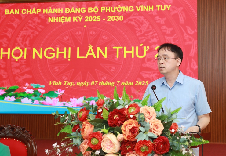 Dự kiến, trước 31/8, tổ chức Đại hội đại biểu Đảng bộ phường Vĩnh Tuy lần thứ I- Ảnh 4.
