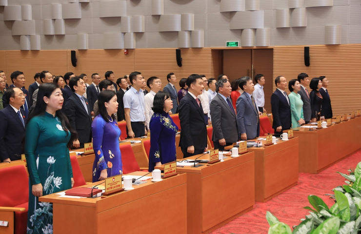 Hanoi People's Council convenes 25th session- Ảnh 1. Hanoi People's Council convenes 25th session- Ảnh 1.