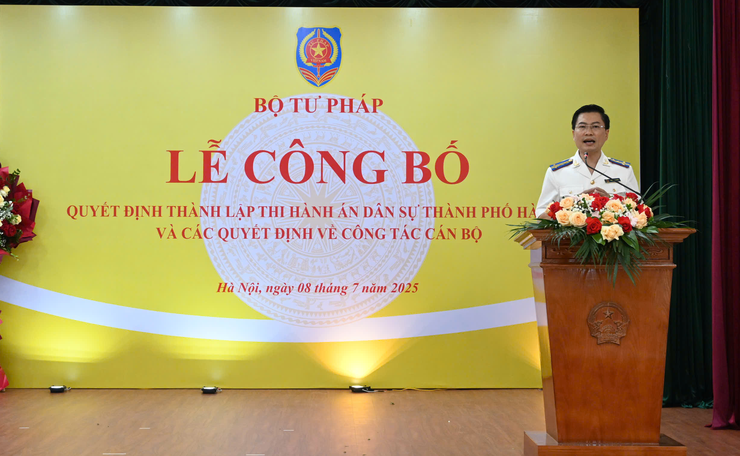 Công bố quyết định thành lập Thi hành án dân sự thành phố Hà Nội- Ảnh 4.