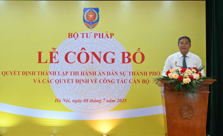 Công bố quyết định thành lập Thi hành án dân sự thành phố Hà Nội- Ảnh 2.
