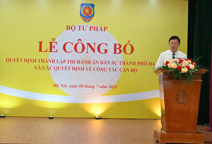 Công bố quyết định thành lập Thi hành án dân sự thành phố Hà Nội- Ảnh 3.