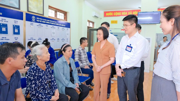 Khảo sát về tổ chức và hoạt động của HĐND xã Đa Phúc- Ảnh 1.