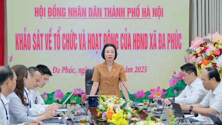 Khảo sát về tổ chức và hoạt động của HĐND xã Đa Phúc- Ảnh 2.