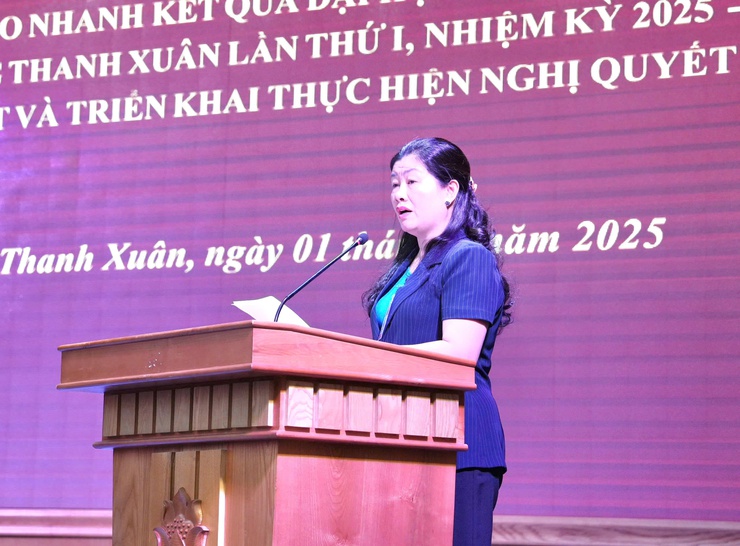 Đảng ủy phường Thanh Xuân quán triệt, triển khai Nghị quyết Đại hội lần thứ I- Ảnh 2.