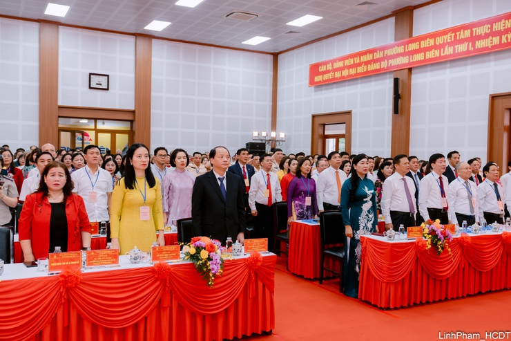 Đại hội Đảng bộ phường Long Biên lần thứ I: Quyết tâm xây dựng đô thị “Xanh - Văn minh - Hiện đại”- Ảnh 2.