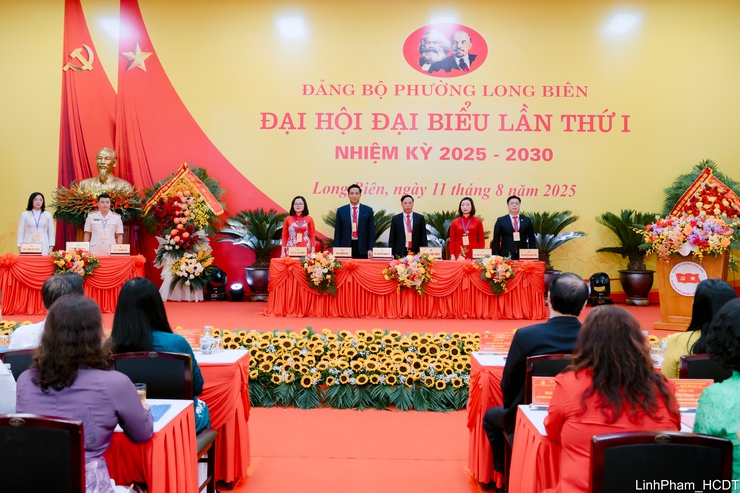 Đại hội Đảng bộ phường Long Biên lần thứ I: Quyết tâm xây dựng đô thị “Xanh - Văn minh - Hiện đại”- Ảnh 4.