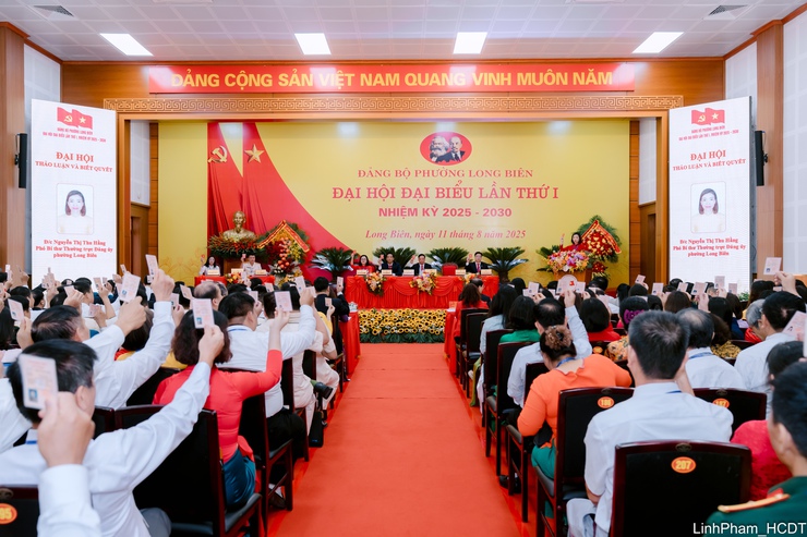 Đại hội Đảng bộ phường Long Biên lần thứ I: Quyết tâm xây dựng đô thị “Xanh - Văn minh - Hiện đại”- Ảnh 11.