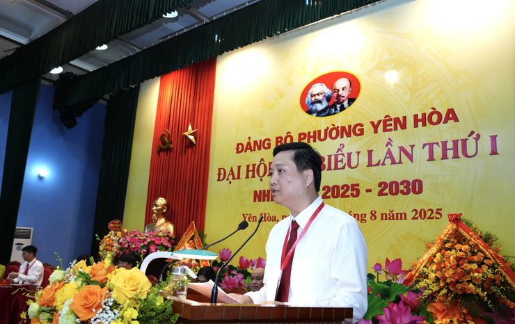 Phó Chủ tịch UBND Thành phố Nguyễn Trọng Đông: Phường Yên Hòa cần có quyết tâm mới để vững vàng bước vào kỷ nguyên mới- Ảnh 1.