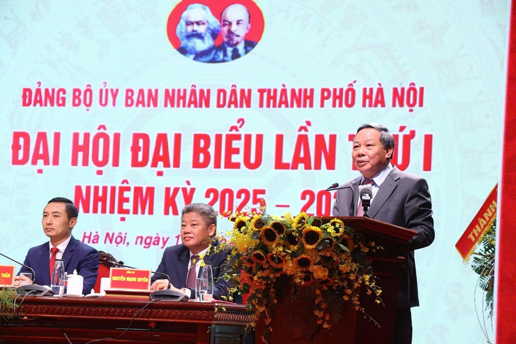 Đại hội Đảng bộ UBND thành phố Hà Nội lần thứ I: Khẳng định vai trò hạt nhân chính trị, tiên phong trong kỷ nguyên mới- Ảnh 9.