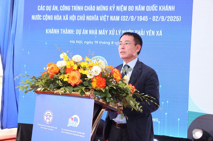 Phó Chủ tịch UBND Thành phố Nguyễn Trọng Đông dự khánh thành Nhà máy xử lý nước thải Yên Xá- Ảnh 2.