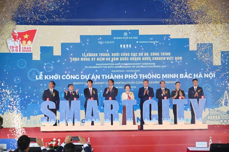 Khởi công dự án Thành phố thông minh Bắc Hà Nội tại xã Vĩnh Thanh- Ảnh 1.