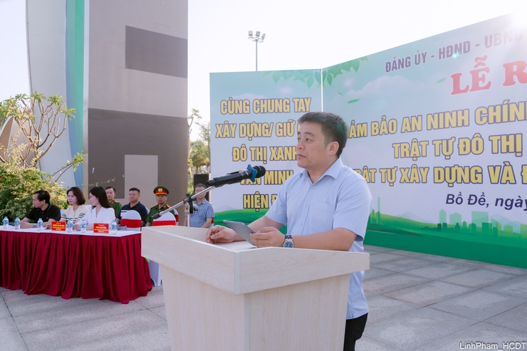Phó Chủ tịch UBND Thành phố Vũ Thu Hà mong muốn phường Bồ Đề trở thành điểm sáng về bảo vệ môi trường- Ảnh 2.