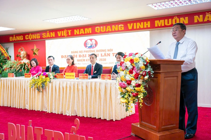 Đại hội Đảng bộ phường Dương Nội lần thứ I thành công tốt đẹp- Ảnh 5.