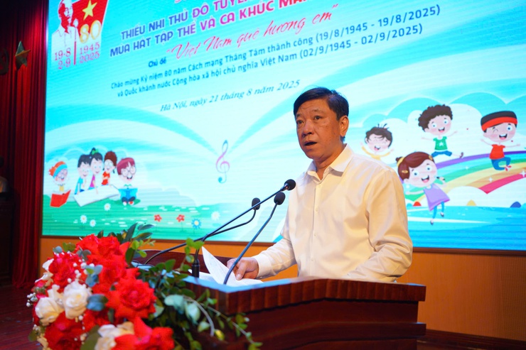 Tự hào Việt Nam qua lời ca, trang sách: Gần 7.000 thiếu nhi Thủ đô lan tỏa tình yêu quê hương- Ảnh 2.