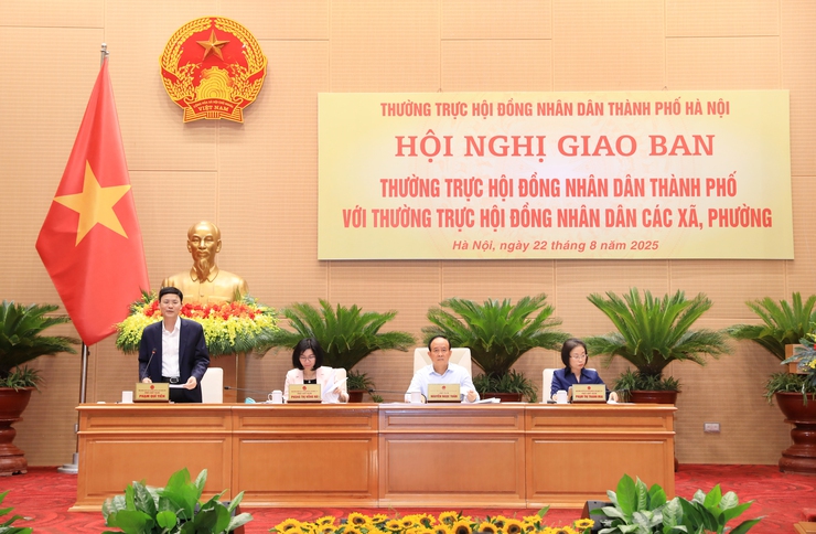 Thường trực HĐND Thành phố giao ban với Thường trực HĐND các xã, phường- Ảnh 4.