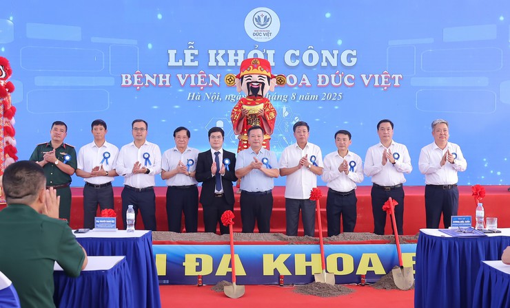 Khởi công Bệnh viện Đa khoa Đức Việt tại xã Xuân Mai- Ảnh 2.