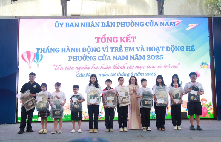 Phường Cửa Nam tổ chức tổng kết Tháng hành động vì trẻ em- Ảnh 1.