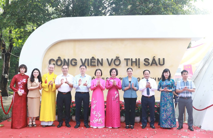 Phường Bạch Mai gắn biển Công viên Võ Thị Sáu- Ảnh 3.