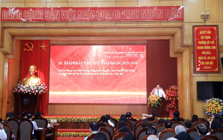 Tây Hồ tổng kết công tác tổ chức Đại hội và triển khai Nghị quyết Đại hội Đảng bộ phường lần thứ I- Ảnh 1.