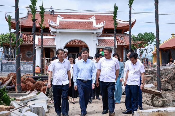 Văn phòng Quốc hội kiểm tra tiến độ dự án Khu lưu niệm Trưởng ban Thường trực Quốc hội Bùi Bằng Đoàn- Ảnh 1.